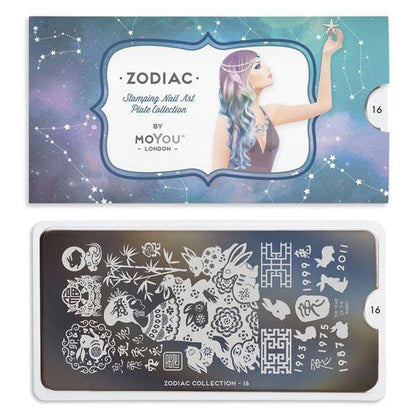 Zodiac 16 ✦ Nail Stamping Plate - MoYou London