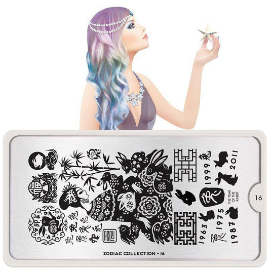 Zodiac 16 ✦ Nail Stamping Plate - MoYou London