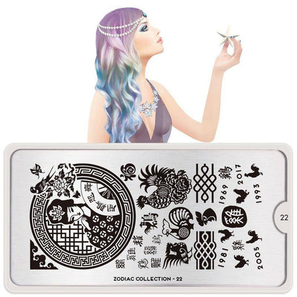 Zodiac 22 ✦ Nail Stamping Plate - MoYou London