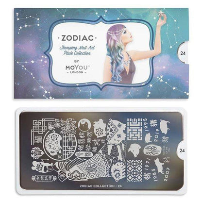 Zodiac 24 ✦ Nail Stamping Plate - MoYou London
