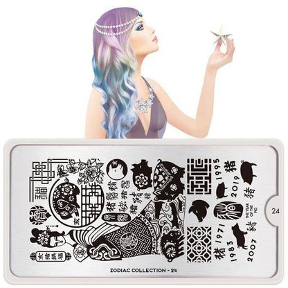 Zodiac 24 ✦ Nail Stamping Plate - MoYou London