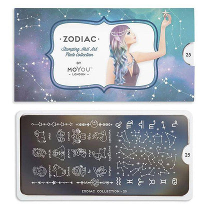 Zodiac 25 ✦ Nail Stamping Plate - MoYou London