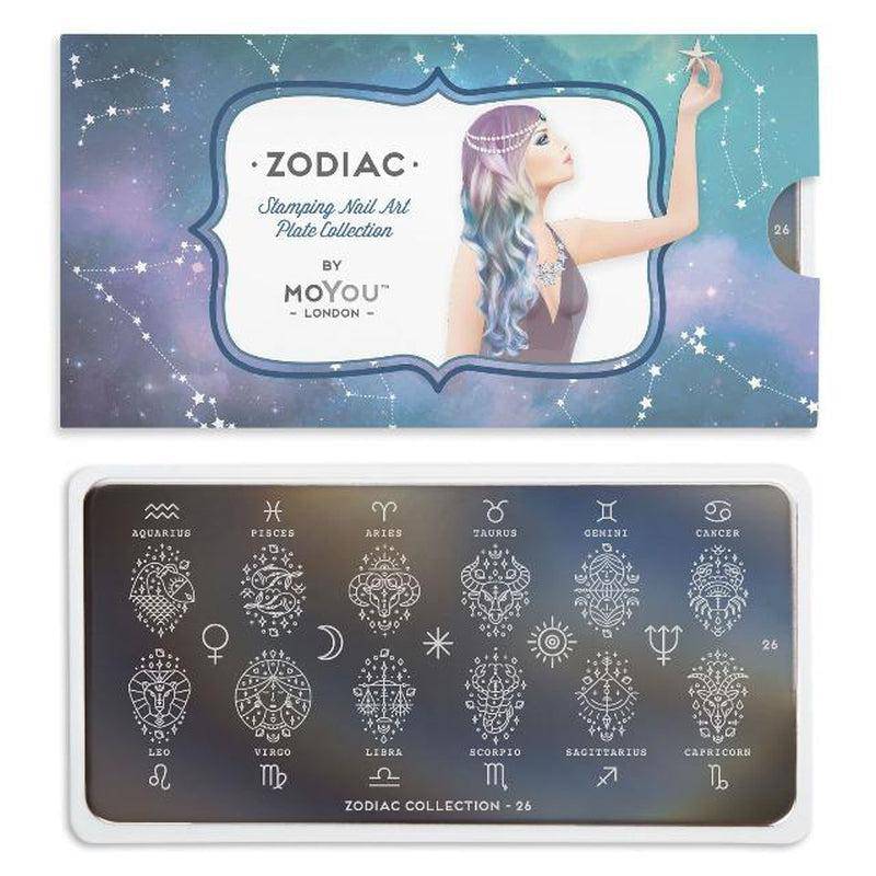 Zodiac 26 ✦ Nail Stamping Plate - MoYou London