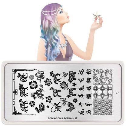 Zodiac 27 ✦ Nail Stamping Plate - MoYou London