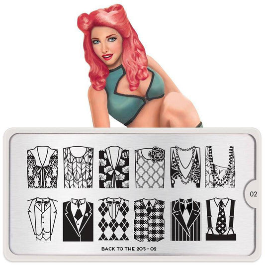 Back to the 20s 02 ✦ Nail Stamping Plate - MoYou London