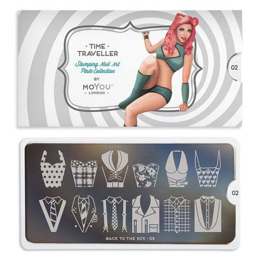 Back to the 50s 02 ✦ Nail Stamping Plate - MoYou London