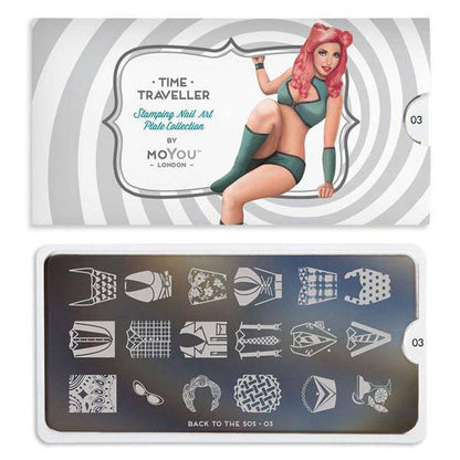 Back to the 50s 03 ✦ Nail Stamping Plate - MoYou London