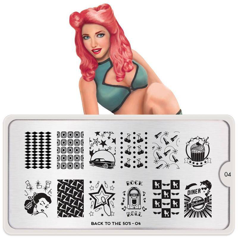 Back to the 50s 04 ✦ Nail Stamping Plate - MoYou London