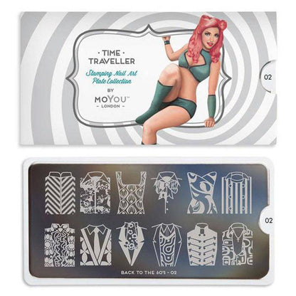 Back to the 60s 02 ✦ Nail Stamping Plate - MoYou London