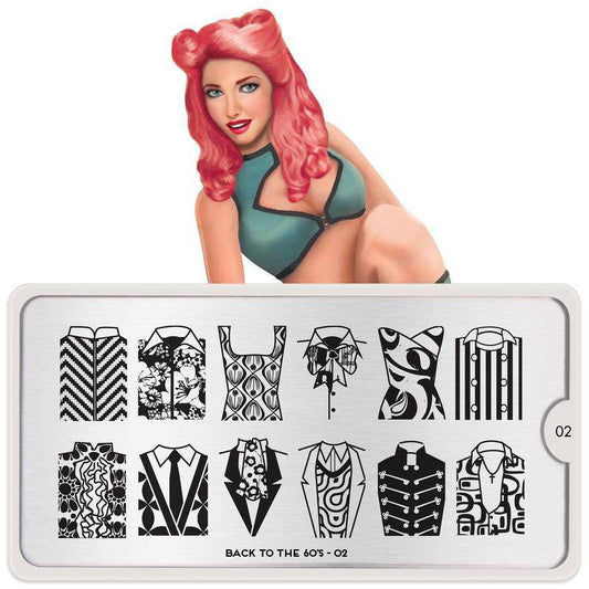 Back to the 60s 02 ✦ Nail Stamping Plate - MoYou London