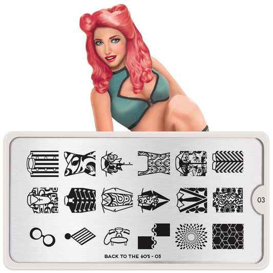 Back to the 60s 03 ✦ Nail Stamping Plate - MoYou London