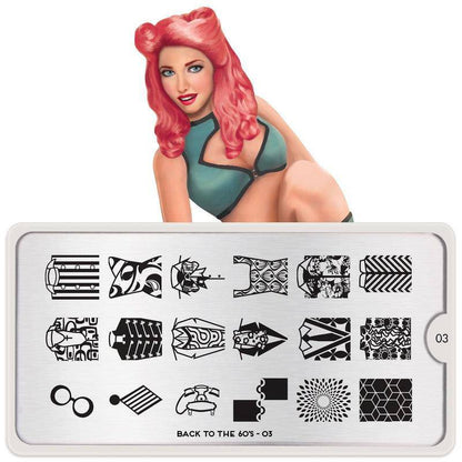 Back to the 60s 03 ✦ Nail Stamping Plate - MoYou London