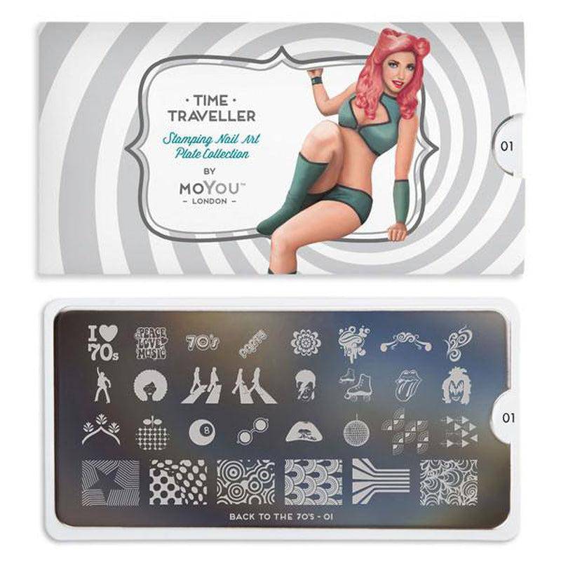 Back to the 70s 01 ✦ Nail Stamping Plate - MoYou London