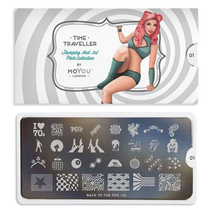 Back to the 70s 01 ✦ Nail Stamping Plate - MoYou London