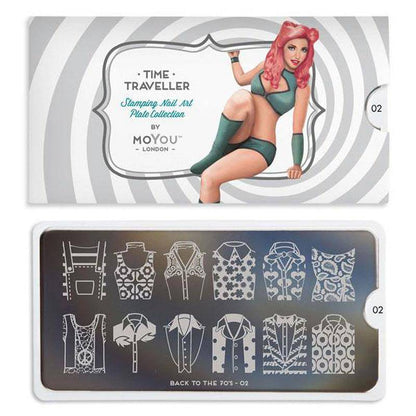 Back to the 70s 02 ✦ Nail Stamping Plate - MoYou London