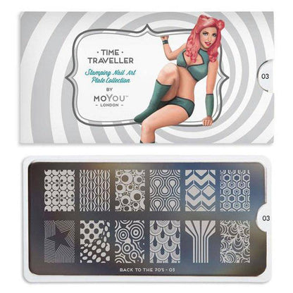Back to the 70s 03 ✦ Nail Stamping Plate - MoYou London