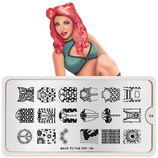 Back to the 70s 04 ✦ Nail Stamping Plate - MoYou London
