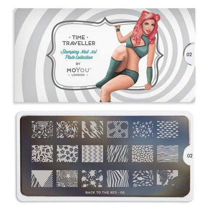 Back to the 80s 02 ✦ Nail Stamping Plate - MoYou London