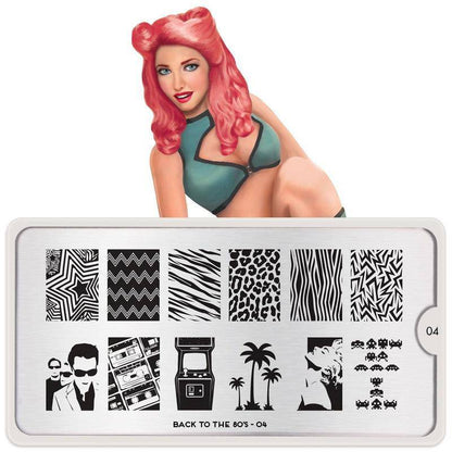 Back to the 80s 04 ✦ Nail Stamping Plate - MoYou London