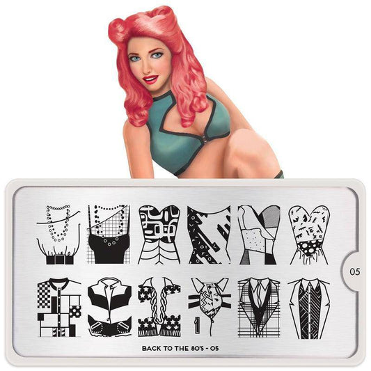 Back to the 80s 05 ✦ Nail Stamping Plate - MoYou London