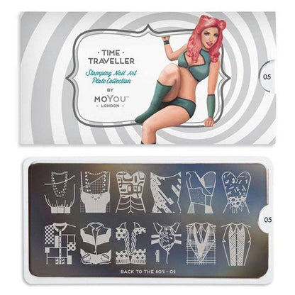 Back to the 80s 05 ✦ Nail Stamping Plate - MoYou London