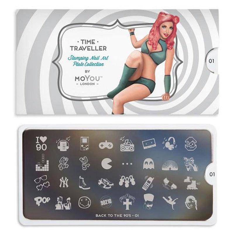 Back to the 90s 01 ✦ Nail Stamping Plate - MoYou London