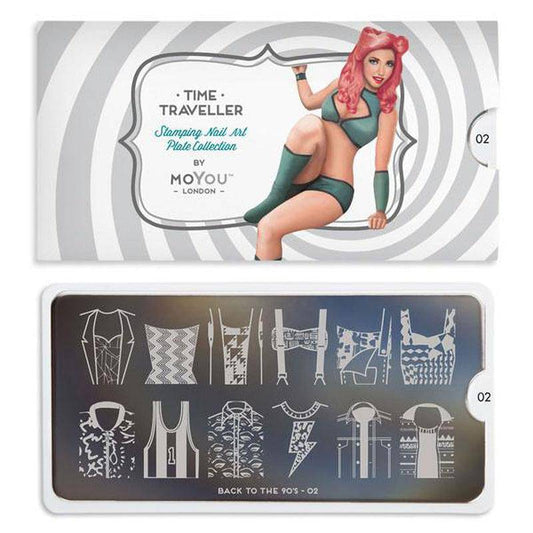 Back to the 90s 02 ✦ Nail Stamping Plate - MoYou London
