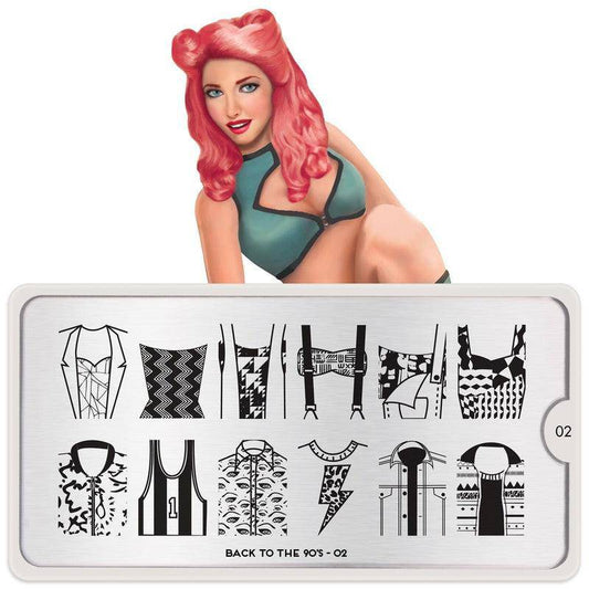 Back to the 90s 02 ✦ Nail Stamping Plate - MoYou London