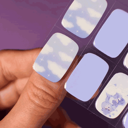 Gel Nail Strip ★ CARE BEARS ★ Grumpy Bear - MoYou London