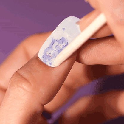 Gel Nail Strip ★ CARE BEARS ★ Grumpy Bear - MoYou London