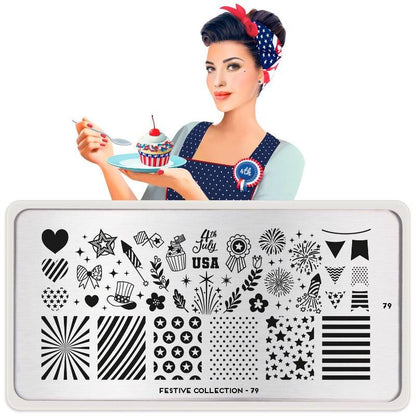 Festive 79 ✦ Nail Stamping Plate - MoYou London