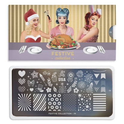 Festive 79 ✦ Nail Stamping Plate - MoYou London